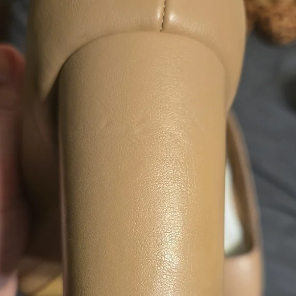 Journee Collection Women's Beige Block Heels - Picture 12 of 13